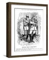 WW1 - Cartoon - Austria and Germany-F.h. Townsend-Framed Art Print