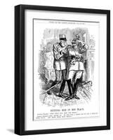 WW1 - Cartoon - Austria and Germany-F.h. Townsend-Framed Art Print