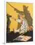 WW1 Cartoon, Boy and Dog-Paul Stahr-Framed Art Print