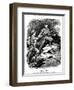 WW1 - Cartoon - Britain Joins Her Allies-Leonard Craven Hill-Framed Art Print