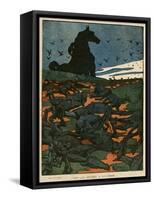 WW1 Cartoon, Dead Horses-M Jacquot-Framed Stretched Canvas