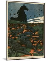 WW1 Cartoon, Dead Horses-M Jacquot-Mounted Art Print