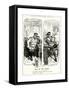 WW1 - Cartoon - General Joffre and Grand Duke Nicholas-F^h^ Townsend-Framed Stretched Canvas