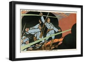 WW1 Cartoon, Giving Blood-Paul Iribe-Framed Art Print