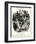 WW1 - Cartoon - Jolly Trench Warfare-F.h. Townsend-Framed Art Print