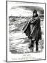 WW1 - Cartoon - Kaiser on North Sea Coast-Leonard Craven Hill-Mounted Art Print