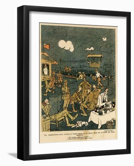 WW1 Cartoon, Luxury 1917-Gus Bofa-Framed Art Print