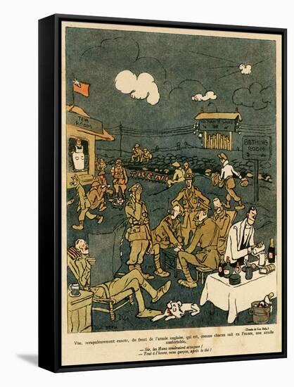 WW1 Cartoon, Luxury 1917-Gus Bofa-Framed Stretched Canvas