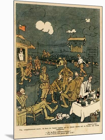 WW1 Cartoon, Luxury 1917-Gus Bofa-Mounted Art Print