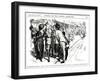 WW1 - Cartoon - the Hero of the Day-F.h. Townsend-Framed Art Print