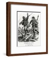 WW1 - 'Comrades in Victory'-Leonard Craven Hill-Framed Art Print