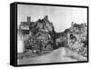 WW1 Damage at Vailly-Sur-Aisne, Framce-null-Framed Stretched Canvas