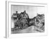 WW1 Damage at Vailly-Sur-Aisne, Framce-null-Framed Photographic Print