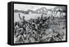 WW1 - Dardanelles Campaign - Australians and Indians Battle-null-Framed Stretched Canvas