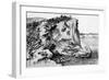 WW1 - Dardanelles Campaign - Australians Cornering the Enemy-Arturo Bianchini-Framed Art Print