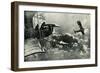 WW1 - French and German Aerial Battle, 1916-null-Framed Art Print