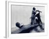 WW1 - French Monoplane Armoured and Armed with Machine Gun-null-Framed Photographic Print