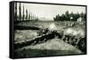 WW1 - German Attack under the Cover of the White Flag-null-Framed Stretched Canvas