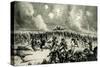 WW1 - German Prussian Guard Driven Back to their Trenches-Steven Spurrier-Stretched Canvas