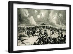 WW1 - German Prussian Guard Driven Back to their Trenches-Steven Spurrier-Framed Art Print