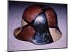 WW1 German Stahlhelm Painted with Disruptive Pattern Camouflage-null-Mounted Premium Giclee Print