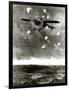 WW1 - German 'Taube' Defies Allied Anti-Aircraft Fire-null-Framed Art Print