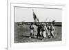 WW1 - Guynemer with Flag of First Air Group, Longvic, Dijon-null-Framed Photographic Print