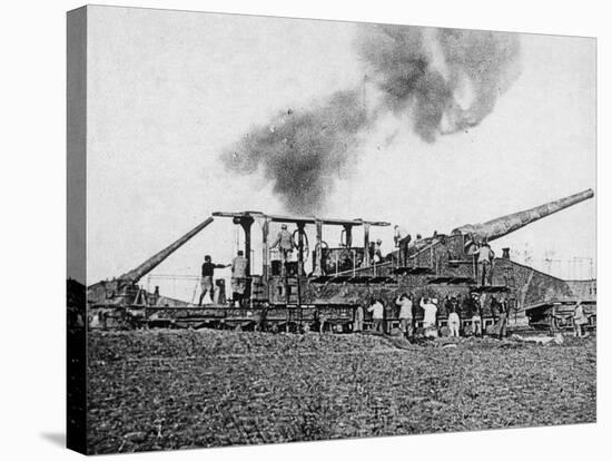 WW1 - Heavy Artillery - French 40Cm Railway Guns-null-Stretched Canvas