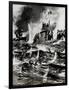 WW1 - Hms E13 British Submarine - Aground and Attacked-E.s. Hodgson-Framed Art Print