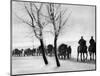 WW1 Horse Drawn Supply Column-null-Mounted Giclee Print