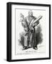 WW1 - Kaiser Disappointed with His Zeppelin and U-Boat-Leonard Craven Hill-Framed Art Print