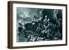 WW1 - Machine Gunners in Action-Joseph Gray-Framed Art Print