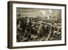 WW1 - Night Attack and Action in the Trenches-null-Framed Art Print