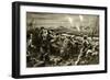 WW1 - Night Attack and Action in the Trenches-null-Framed Art Print