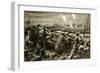 WW1 - Night Attack and Action in the Trenches-null-Framed Art Print