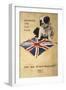 WW1 Postcard Bulldog-null-Framed Art Print