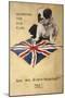 WW1 Postcard Bulldog-null-Mounted Art Print