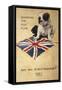 WW1 Postcard Bulldog-null-Framed Stretched Canvas
