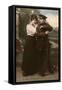 WW1 Postcard Couple-null-Framed Stretched Canvas
