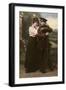 WW1 Postcard Couple-null-Framed Photographic Print