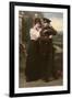 WW1 Postcard Couple-null-Framed Photographic Print