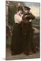 WW1 Postcard Couple-null-Mounted Photographic Print