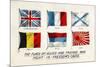 WW1 Postcard Flags 1915-null-Mounted Art Print