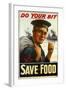 WW1 Poster Urging You to "Do Your Bit - Save Food" 1917-Maurice Randall-Framed Giclee Print