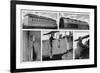 WW1 - Primitive Royal Air Force Bombers and Hangars-null-Framed Art Print