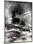 WW1 - Rms Laconia Torpedoed, 25th February 1917-E.s. Hodgson-Mounted Art Print