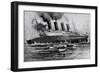 WW1 - Sinking of 'Lusitania', May 7th, 1915-Charles J. De Lacy-Framed Art Print