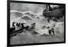WW1 - Sinking of the Italian Emigrant Ship Ss Ancona, 1915-null-Framed Art Print