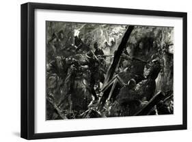 WW1 - the British at the Battle of Lens, France 1917-Paul Thiriat-Framed Art Print