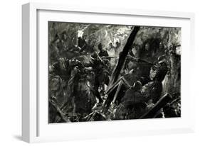 WW1 - the British at the Battle of Lens, France 1917-Paul Thiriat-Framed Art Print